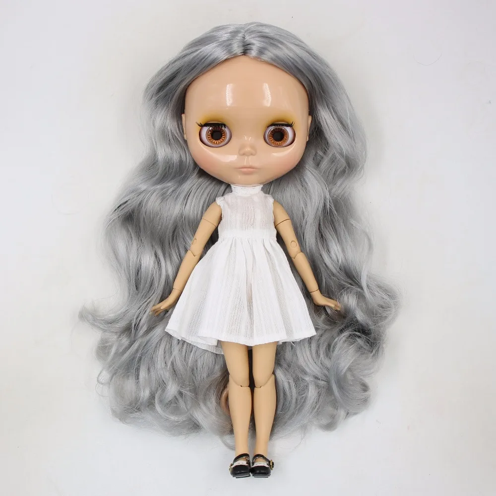 ICY DBS Blyth Doll 1/6 bjd toy joint body tan skin doll 30cm shiny face for DIY custom doll 4