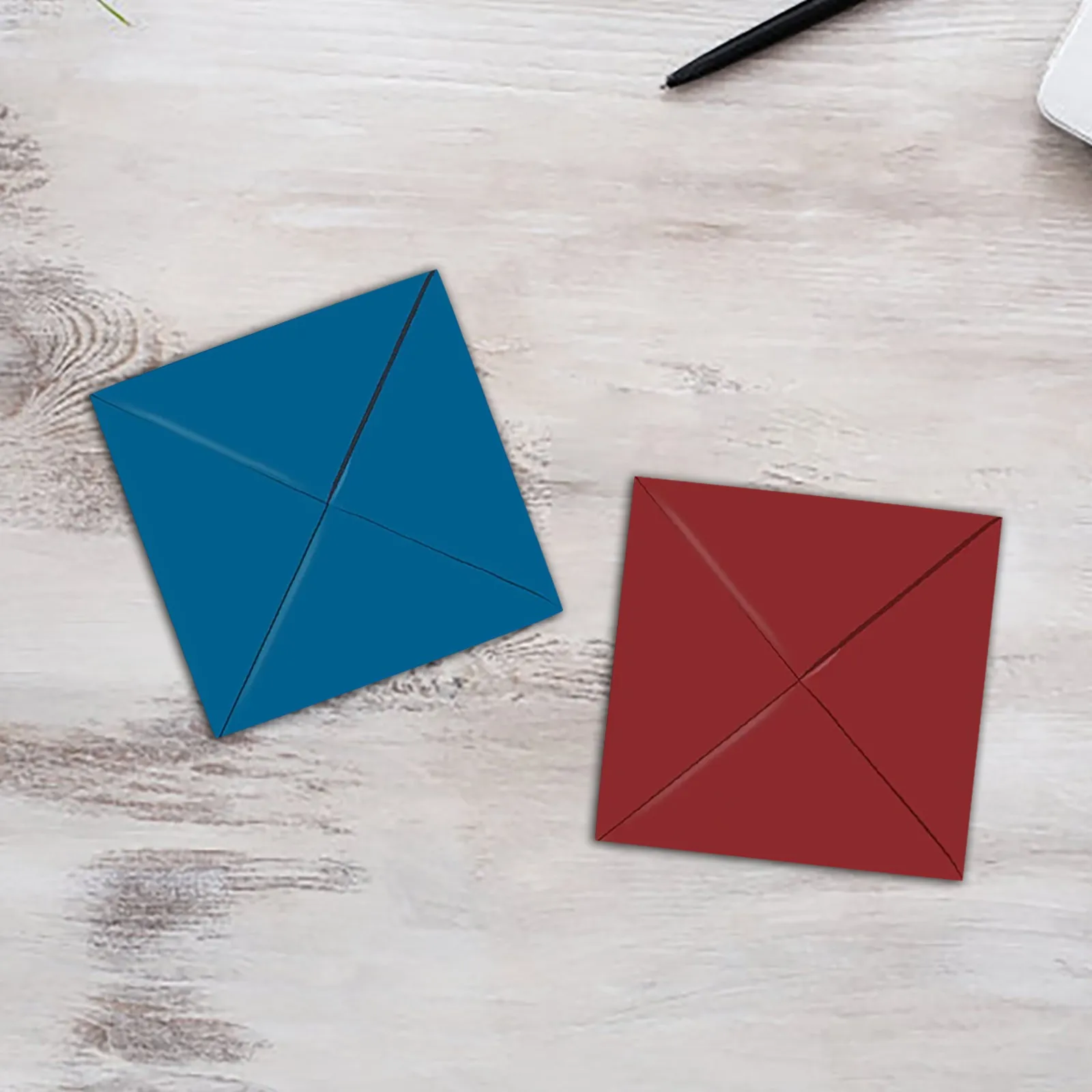 2 pcs Ddakji Paper Flip Toy Blue Red Hard Cardboard Hiting Paper Game  Cosplay Props Party Supplies Card Game with Friends|Cards & Invitations| -  AliExpress