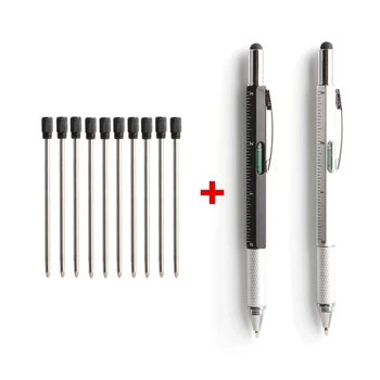 

1+10/Set Multifunctional Pen Screwdriver Ballpoint Pen Touch Screen Gift Tool School Office Supplies Stationery 6 In 1 Pens