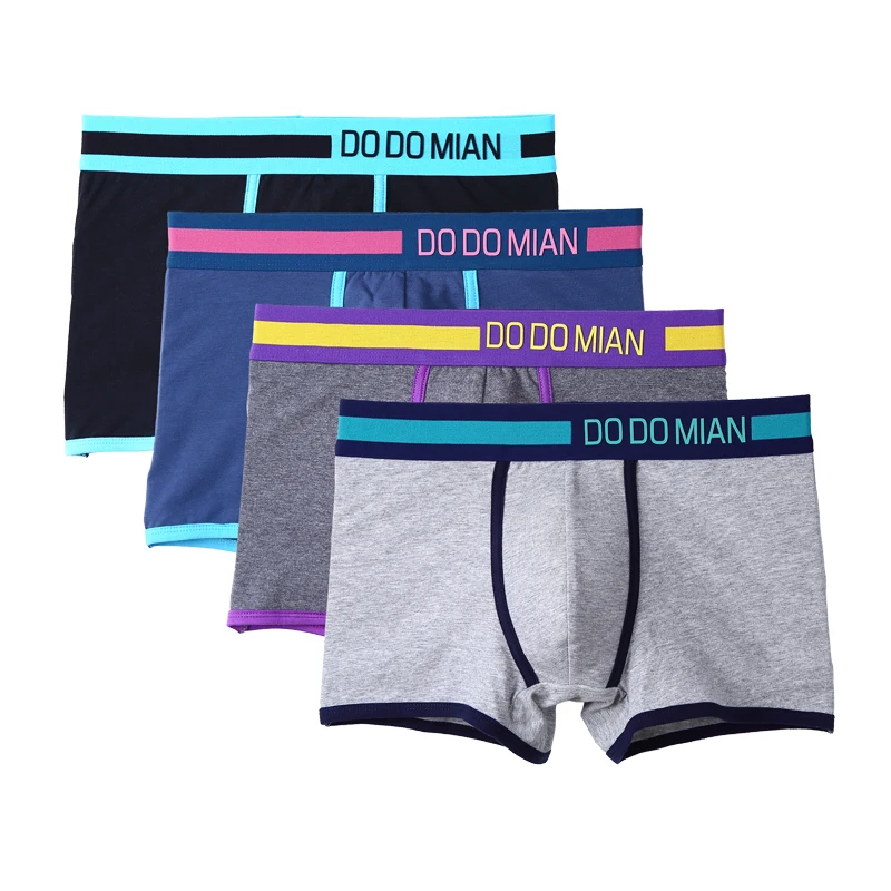 2019 Трусы Мужские Хлопок Боксеры Нижнее Белье для Мужчин Повседневные Дышащее