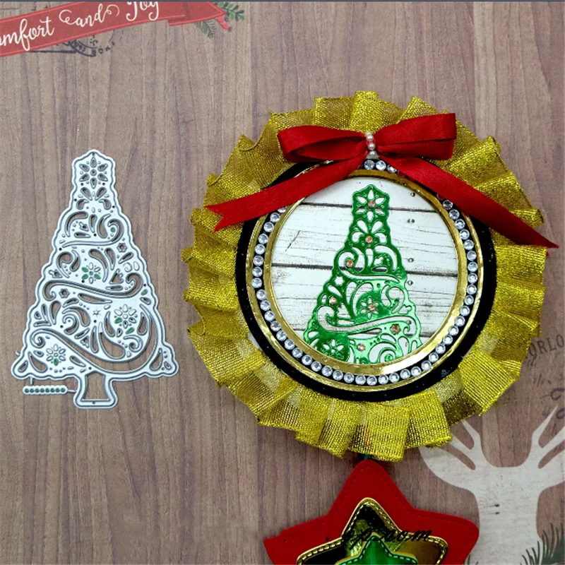 InLoveArts рождественские штампы металлические Вырубные в виде елки новинка 2019 для