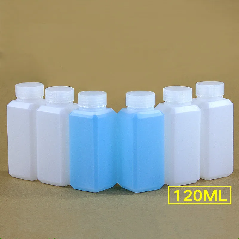120Ml Kleine Lege Vierkante Fles Hdpe Materiaal Vloeistof Containers Plastic Monster Flessen 10Pcs|Opslag Flessen & Potten| - AliExpress