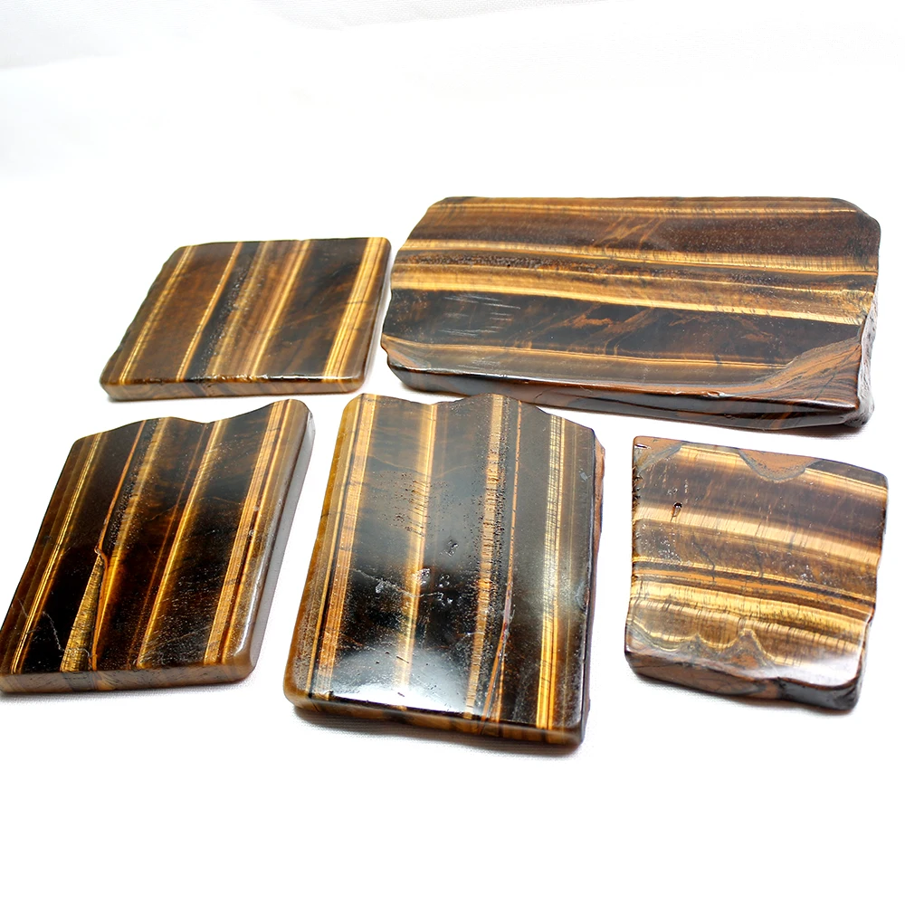 Runyangshi 1pc Natural yellow tiger eye crystal quartz jewelry stone ornaments crystal original for gifts