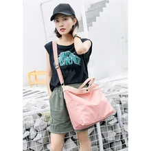 Женская и мужская водонепроницаемая нейлоновая дорожная сумка, модная вместительная переносная сумка на плечо, сумка-тоут унисекс для фитнеса, сумка на молнии