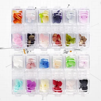 

2 Box of 48Pcs Dried Flowers Nail Art Stickers Decoration Manicure Decor Mixed Accessories (24Pcs Summer Flowers Style 24Pcs Ret