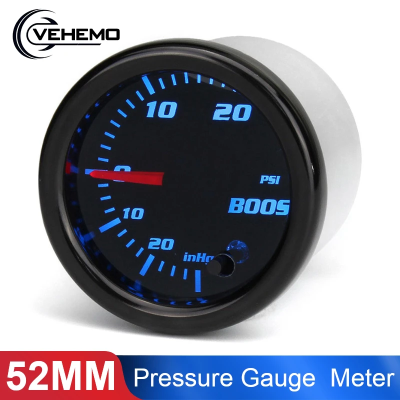 

Car Auto 12V 52mm/2" 7 Colors Universal PSI Turbo Boost Gauge LED With Sensor and Holder