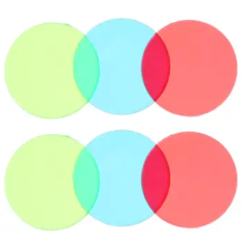 

6pcs Colorful Plastic Transparent Overlays Correction Board Filter Boards for Color Correction