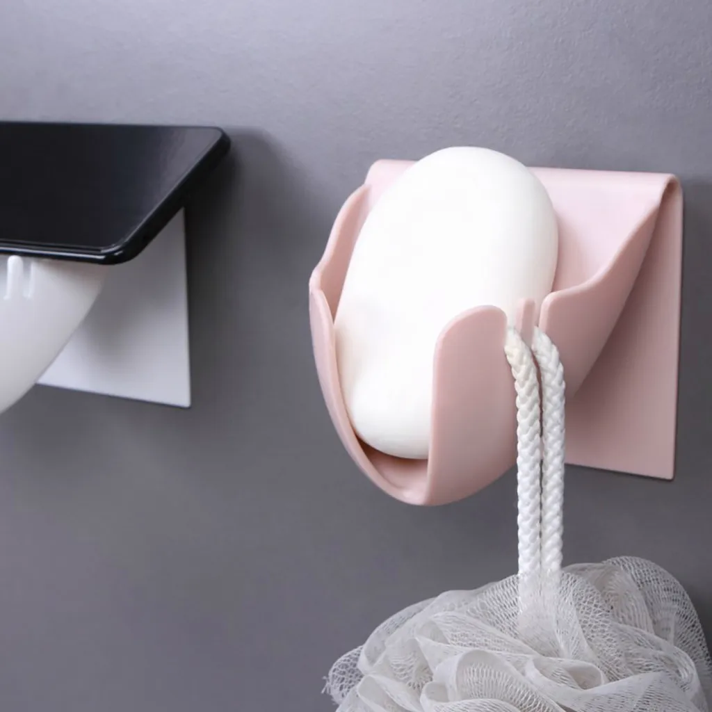 

Soap Box Wall-mounted Drain Soap Holder Washing Hand Wipes Bath Soap Wall Hanging Storage Container for Bathroom Home Kitchen
