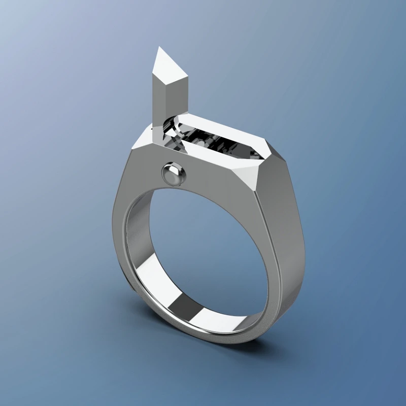 Новое титановое стальное кольцо для личной защиты, скрытая защита для мужчин и женщин, боевое оборудование для личной защиты