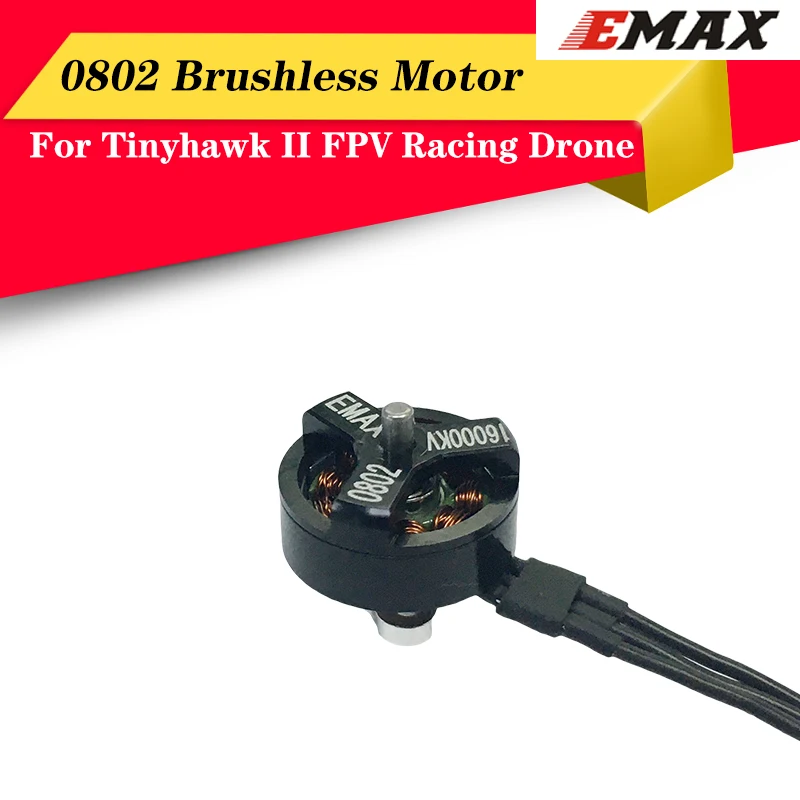 Высококачественный Бесколлекторный двигатель EMAX 0802 16000KV для Tinyhawk II аксессуар