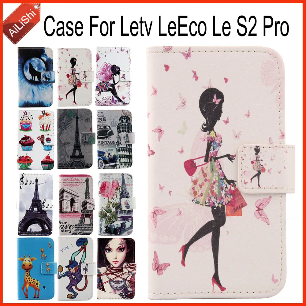 AiLiShi Factory Direct! Case For Letv LeEco Le S2 Pro Flip Painted Leather Exclusive 100% Special Phone Cover Skin+Tracking | Мобильные