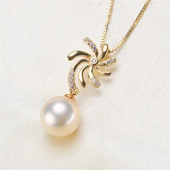 

Pendant Mount Pearl Accessories 925 sterling silver pendant of the same design Jewelry DIY No Pearl Free Shipping 2019D056