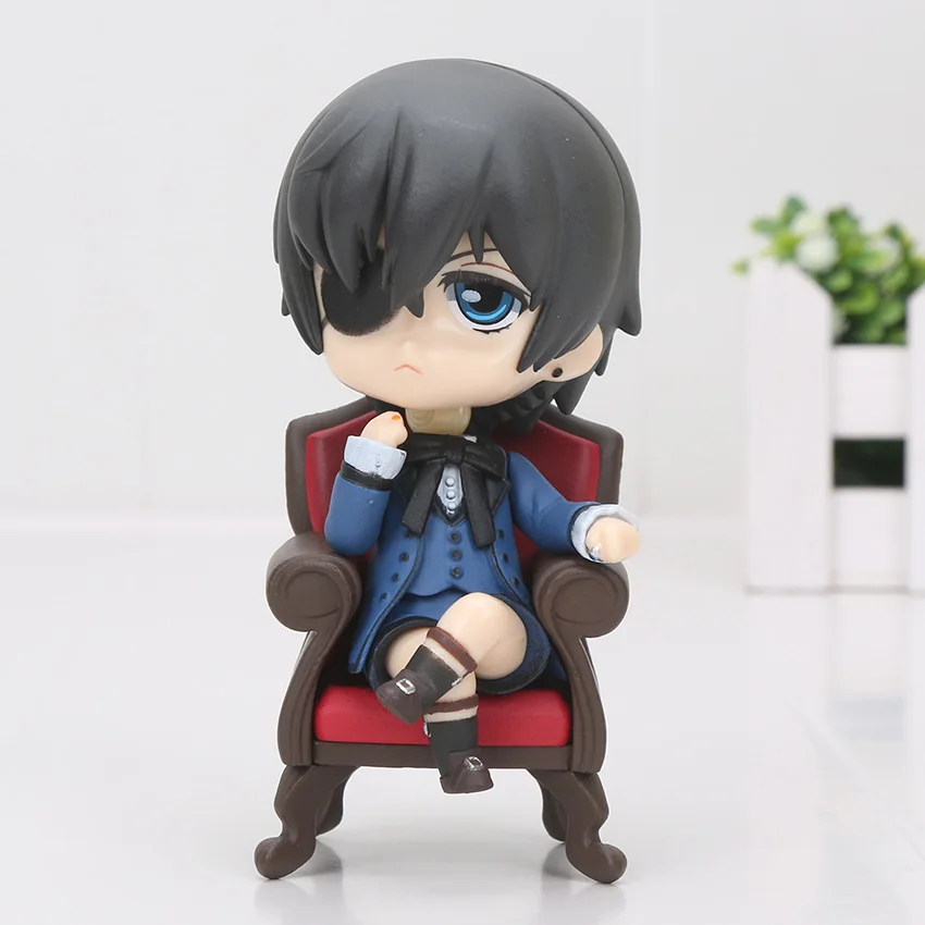Аниме Black Butler minists Sebastian ПВХ фигурка Коллекционная модель игрушки - Цвет: 6 no box 10cm