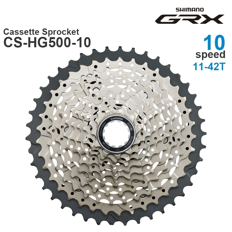 SHIMANO DEORE GRX 10v Cassette Sprocket 10-Speed HYPERGLIDE HG50-10 11-36T MTB / HG500-10 Road bike-Original parts bicycle cassette