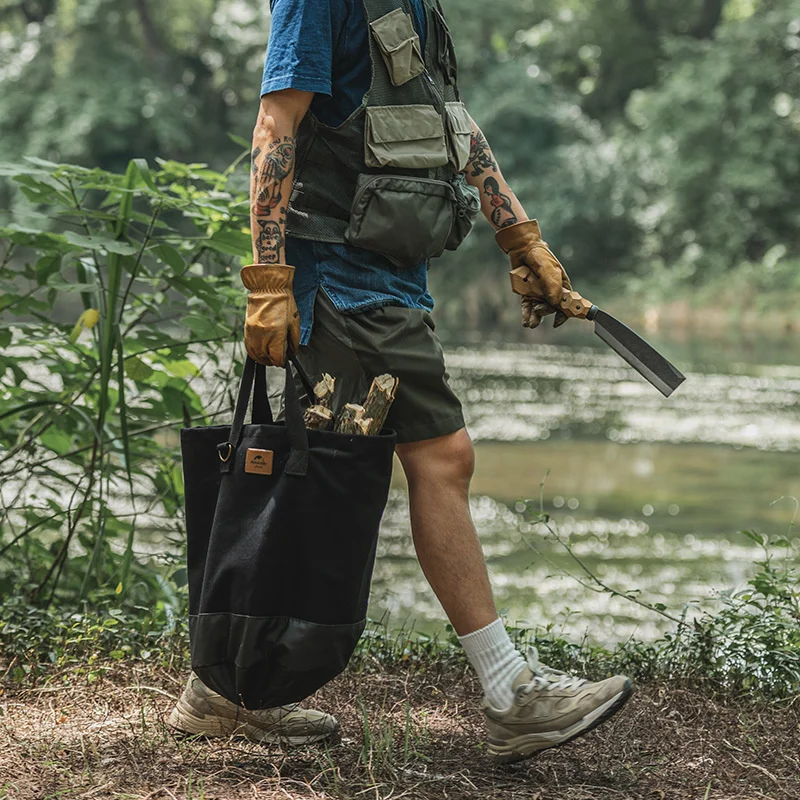 Naturehike Outdoor Firewood Bucket Storage Bag Waterproof Sundries Bag Tear-resistant Firewood Storage Camping Accessory
