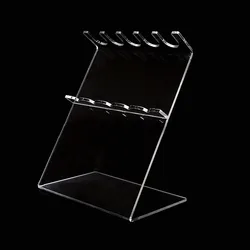 Support de Pipettes en plexiglas, Transparent, en forme de Z, PMMA, peut contenir jusqu'à 5 Pipettes à canal unique, épaisseur de 5mm 