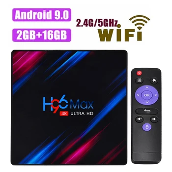 

For Home TV Set top box H96 MAX RK3318 Smart TV Box Android 9 9.0 4K Youtube Media player H96MAX TVBOX 2GB16GB Mayitr
