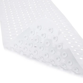 

Eco-friendly Shower Bath Tub Mat Suction Cup PVC Bathroom Anti Slip Supplies Anti- Mildew Resistant Safety Gripping