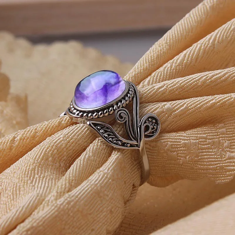 Bague Ringen, новинка,, серебряное Ювелирное кольцо на палец, аметист, набор в дрель, подарок для женщин, юбилей, День святого Валентина