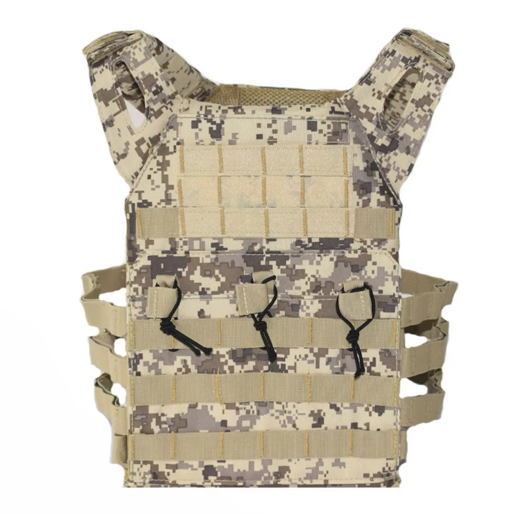 FDBRO охотничьи жилеты Тактический бронежилет JPC Molle Plate Carrier жилет Открытый CS игры Пейнтбол страйкбол жилет военная техника - Цвет: Desert digital