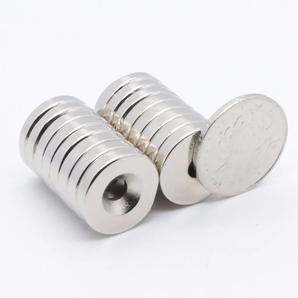 

Magnets Neodymium Rare Earth Countersunk Ring Magnets N48 3/4 x 1/8 Inch 10/20/30/40/50pcs bag Buckle Neodymium Magnet