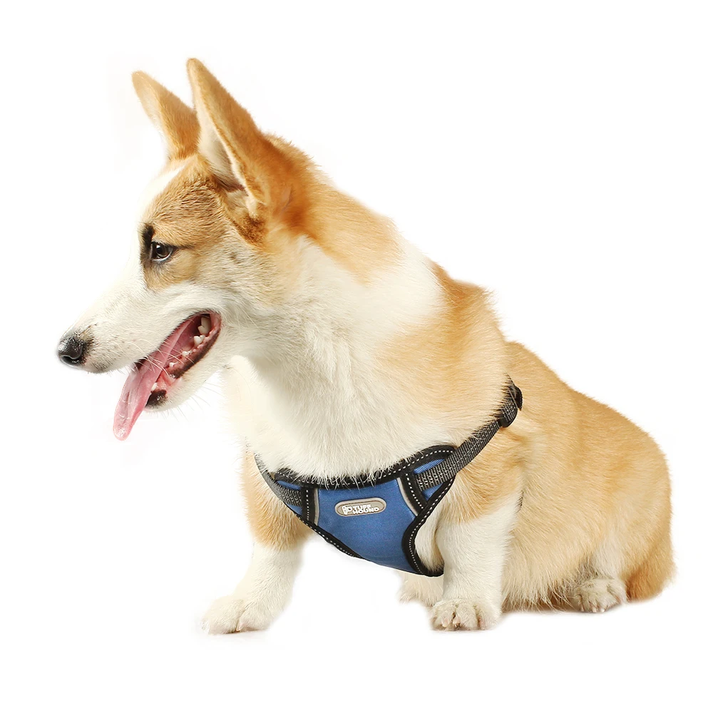TUFF HOUND Удобная дышащая Светоотражающая шлейка эластичная Регулируемая шлейка для питомцев костюм для маленьких средних и больших собак