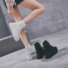 Высококачественная кожаная обувь на платформе; женская спортивная обувь, увеличивающая рост на 8 см; обувь на плоской подошве с рифленой подошвой; Женская ZZ-18