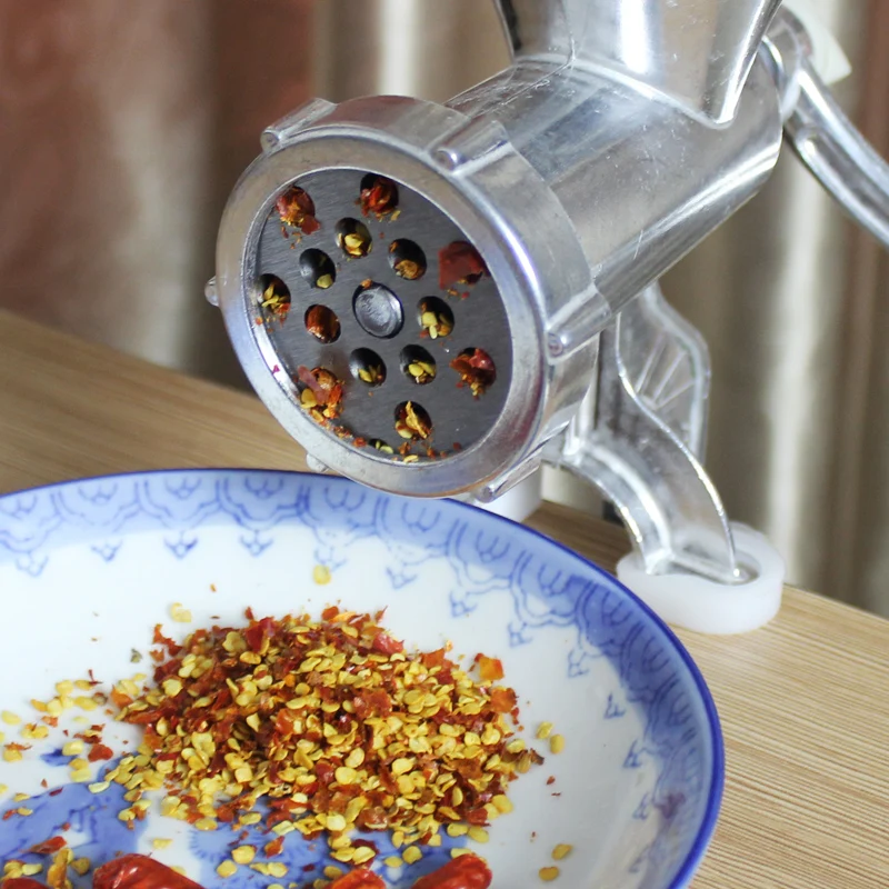 Manual meat grinder household enema machine hand shake small twisted vegetables minced meat twisted garlic machine sausage grind