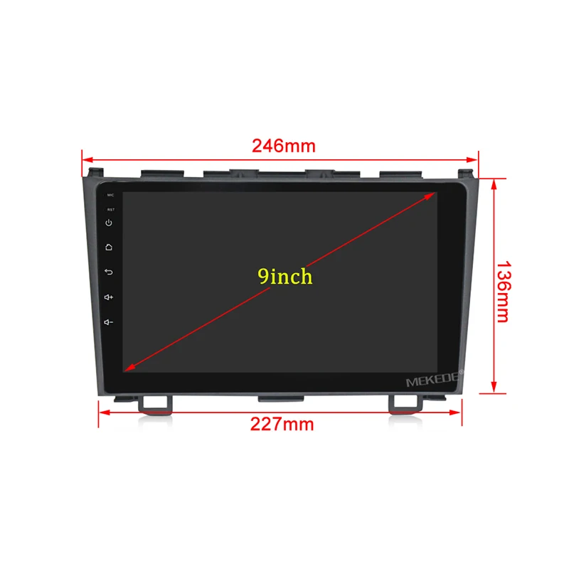 2 Din Android 9,1 автомобильный Радио мультимедиа аудио плеер 2din 9 дюймов wifi Bluetooth для Honda CRV 2007-2011 Автомобильная навигационная система GPS