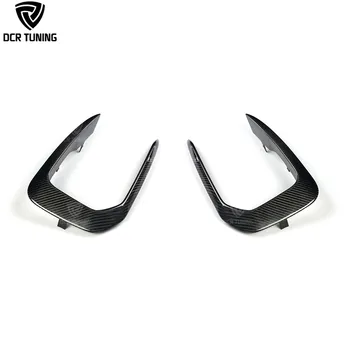 

For 1 Ser BMW F20 LCI M140i Carbon Fiber Front Fog Light Canards Trim Bumper Protector Side Splitters Facelift