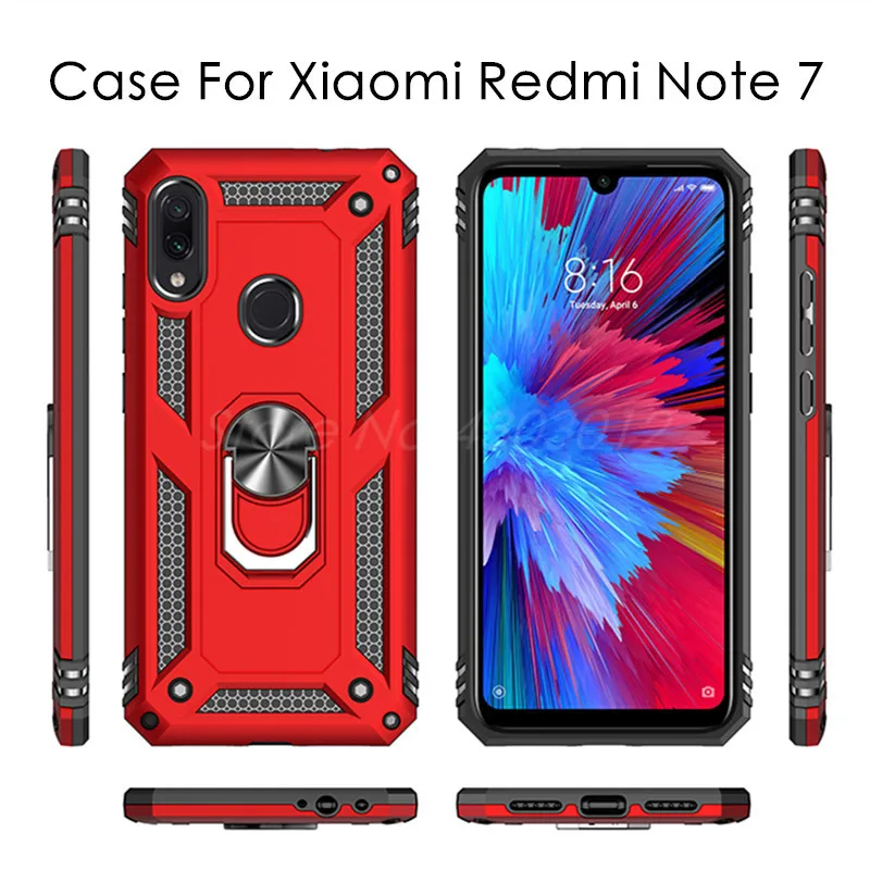 Роскошный армированный Мягкий противоударный чехол для Xiao mi Red mi 7 7A K20 Note 7 Pro mi 9 SE 9T CC9 A3 Lite силиконовый чехол с кольцом для автомобильного держателя