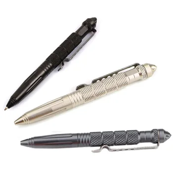 

High Quality Portable Multipurpose Anti-skid personalized Aviation Aluminum defensa personal Self Defense Tactical Pen Tool