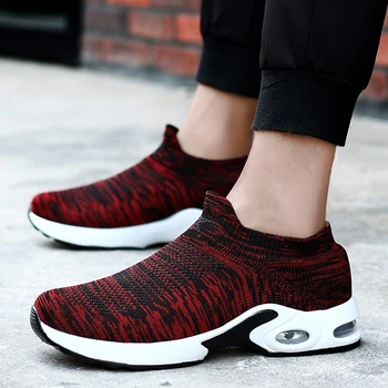 

Men's Sneakers Women's Sneakers Running Shoes Comfortable Breathable Male And Female Flying Woven Shoes Air Cushion Casual Shoes