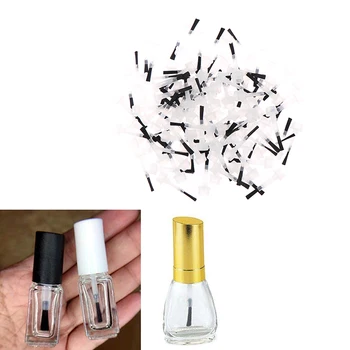 Online 100 Teile/los Nagellack Applikator Pinsel Ersatz Flüssigkeit Tauch Gel Pinsel Für Salon Nail Art DIY Maniküre Werkzeug Neue