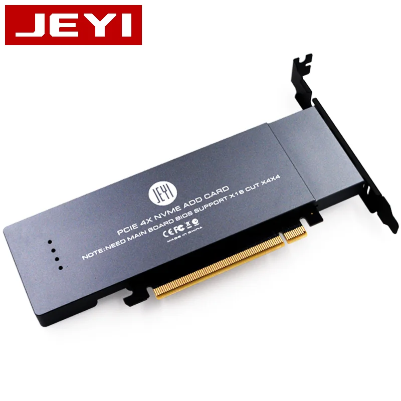 JEYI iHyper Pro m.2 X16 TO 4X NVME PCIE3.0 GEN3 4 * RAID CARD PCI E VROC M.2X16 M2X16 4XX4 RAID|Платы расширения| |