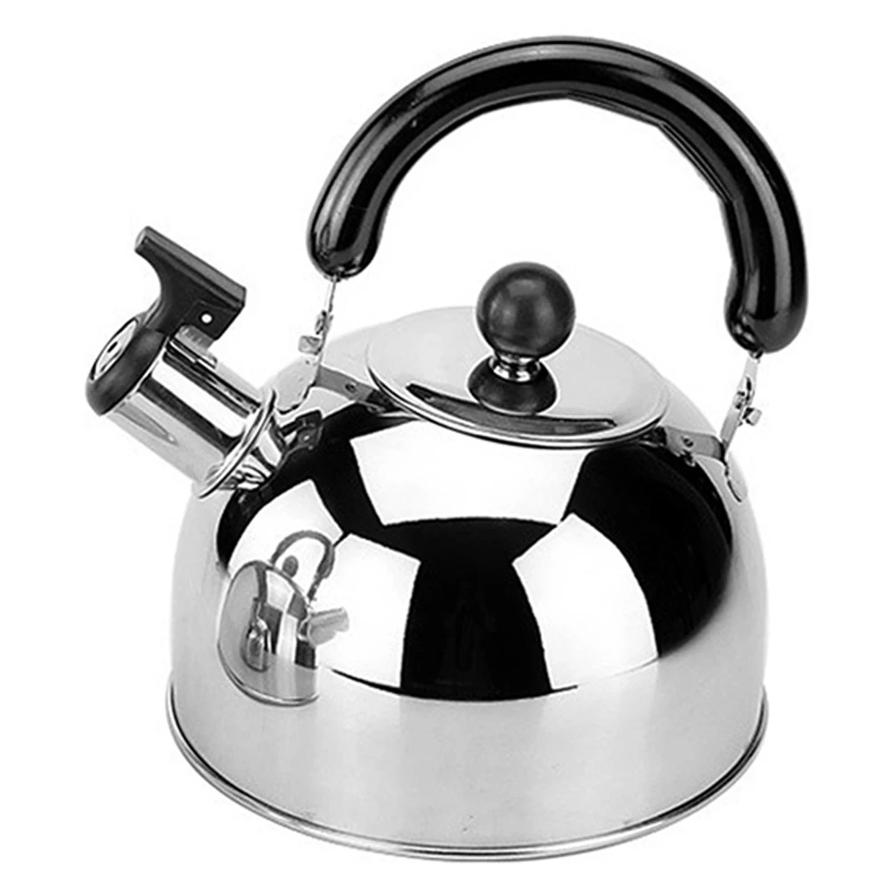 

2/3/4L Whistling Teapot Stainless Steel Teakettle with Ergonomic Handle Tea Kettle Whistling for Induction Cookers Gas Stoves