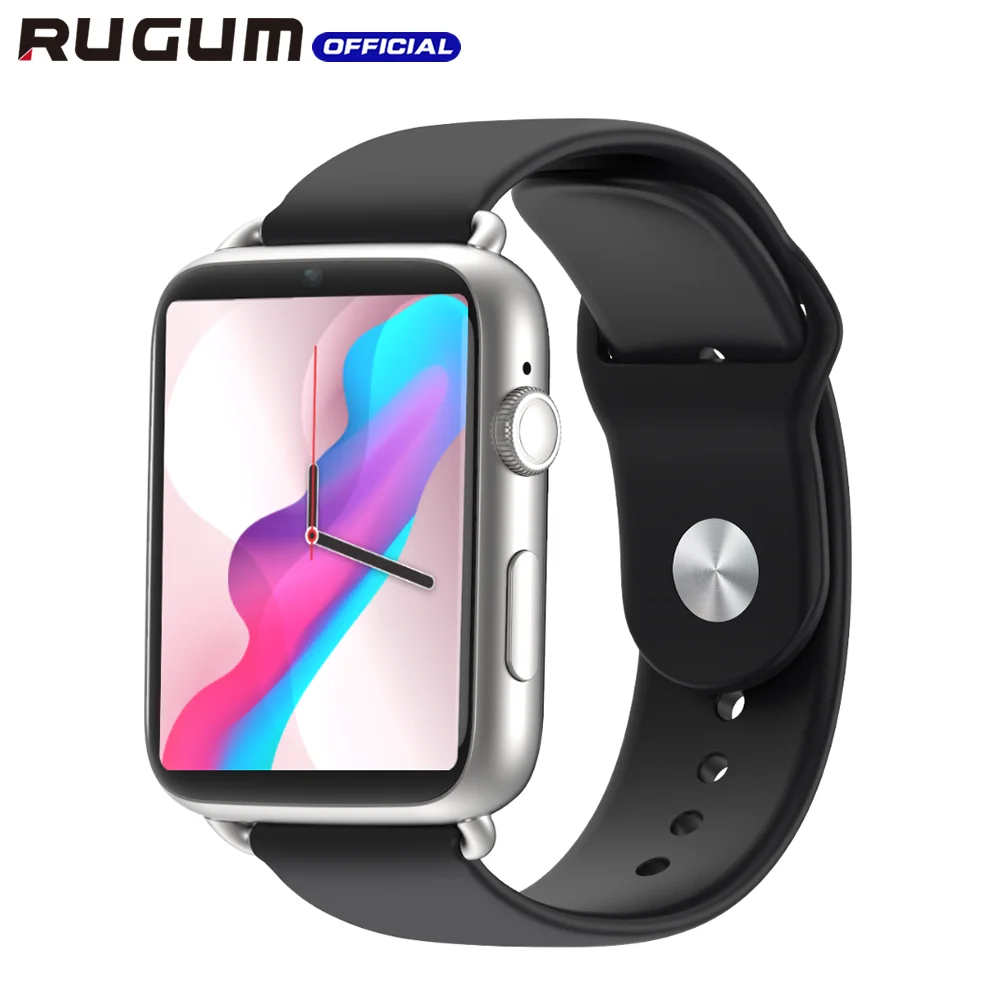 RUGUM DM20 4G Смарт-часы Android band фитнес-трекер кровяное давление водонепроницаемые часы монитор сна Шагомер Смарт-часы телефон - Цвет: Silver