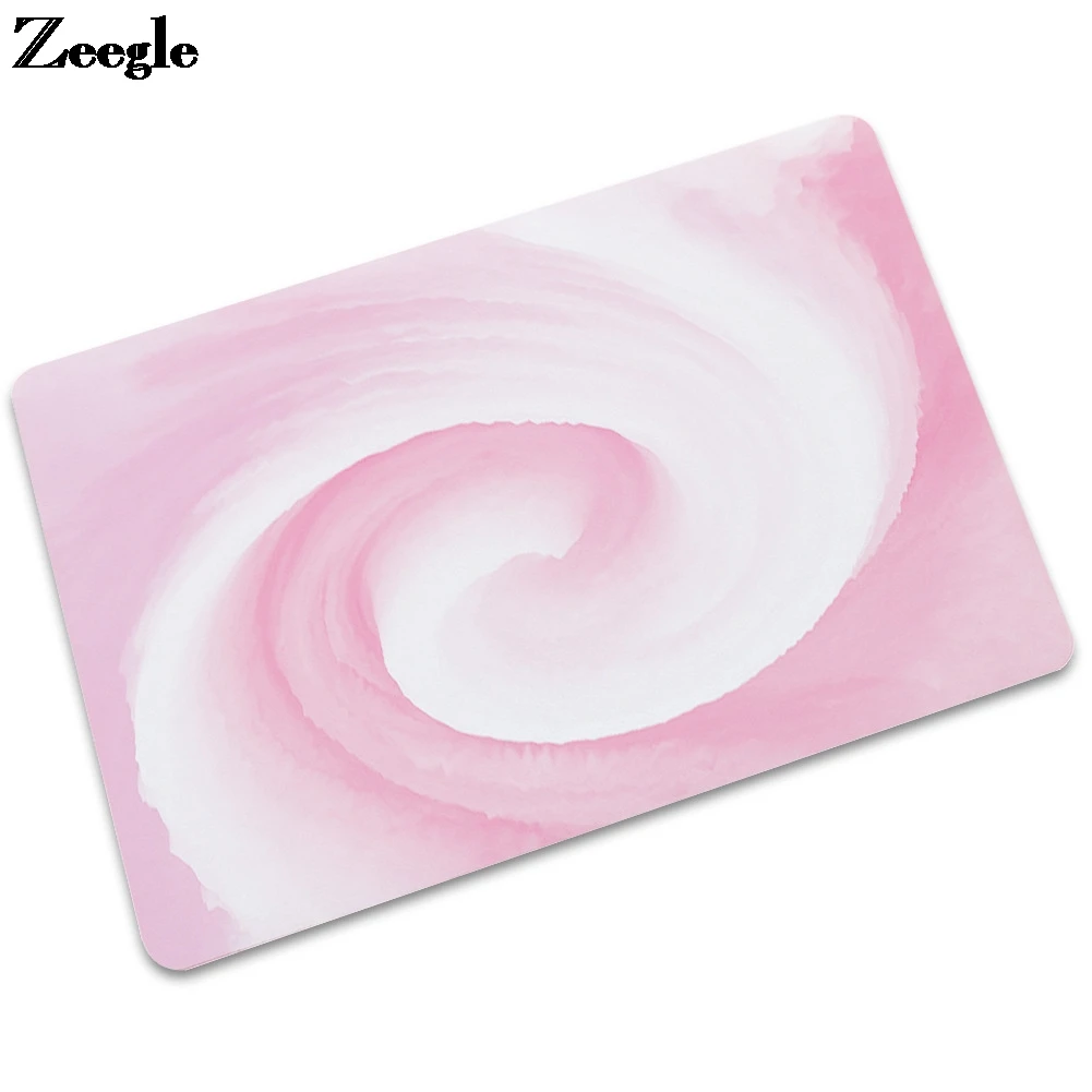 Zeegle Home Decor Floor Mat Non-slip Kitchen Carpet Rug  Absorbent Bathroom Door Mat Anti-slip Floor Mat Printed Rubber Area Rug
