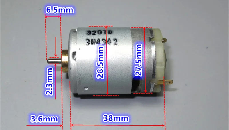 dechang 380 3V 17000rpm 33000rpm Мотор 3,7-4,5 V для модели авиационная Игрушка Электрическая дрель