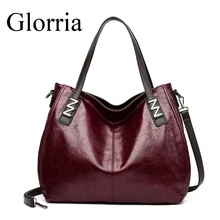 Натуральная кожа сумка большая Вместительная женская сумка через плечо ретро сумка-тоут Кошелек Высокое качество вместительные коричневые сумки для покупок Bolsa Sac