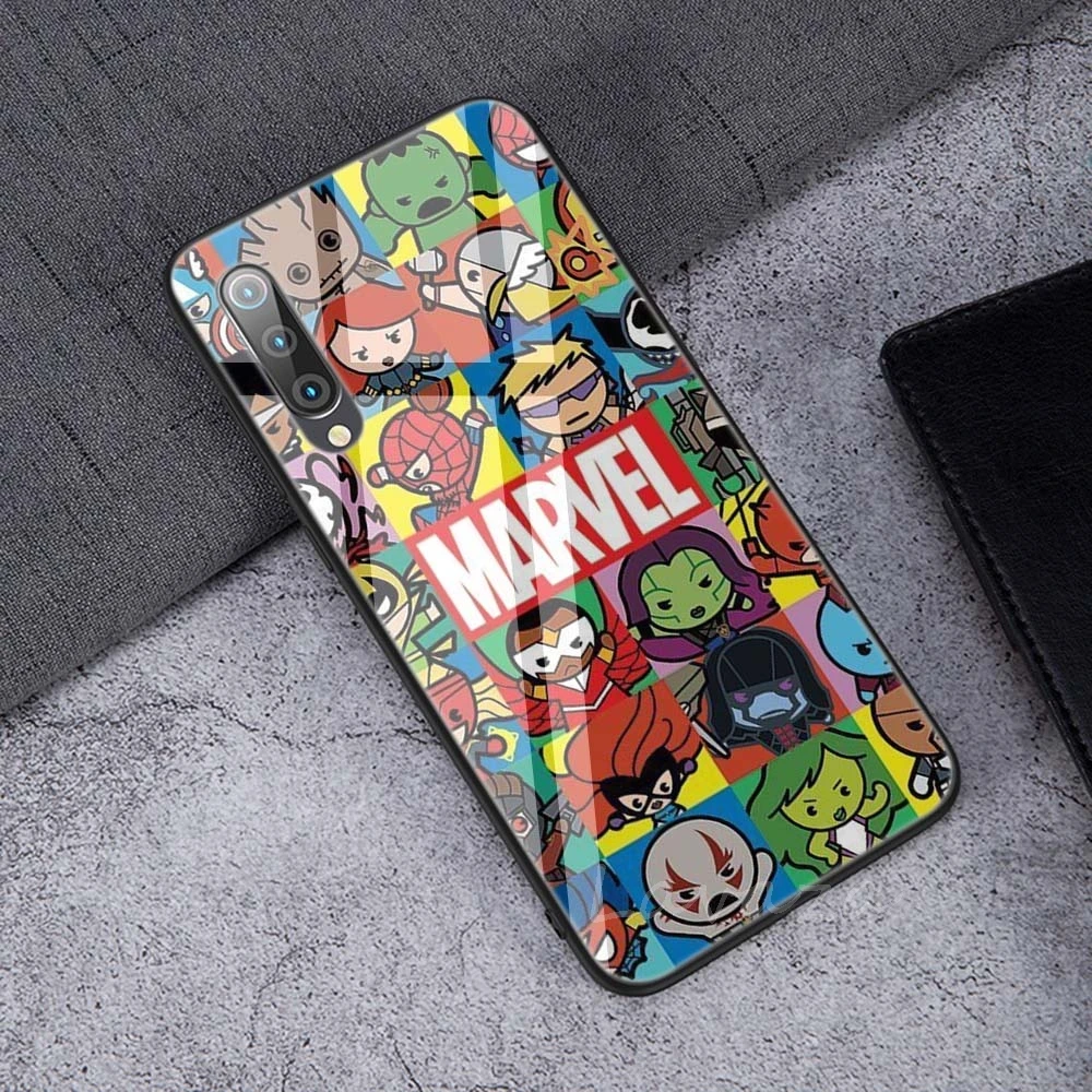TG15 Мягкий чехол Marvel The Avengers Jorker Dead Pool из закаленного стекла для Xiaomi Redmi Note 5 6 7 Pro mi 8 Lite 9 A1 A2 F1 - Цвет: TG15