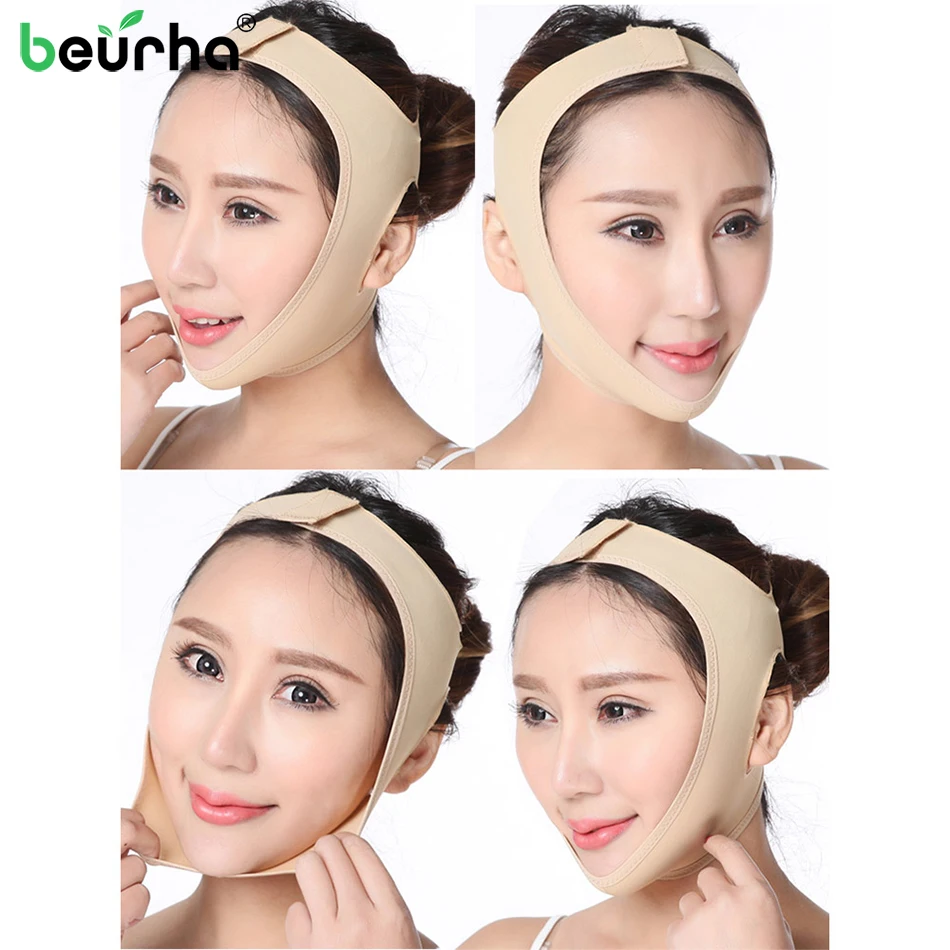 

Delicate Facial Thin Face Mask Slimming Bandage Skin Care Belt Shape And Lift Reduce Double Chin Face Mask Face Thining Band