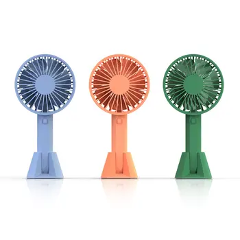 

Brushless Motor Compact And Portable Three-speed Wind Portable Uniform And Dense Cutting Airflow Handheld Fan Drop Shipping Sale