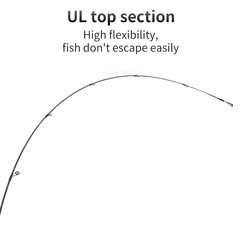 KAWA New Fishing Rod Super Light Super Soft Rod 1.5m 2 Sections Portable For Fishing Spinning and Casting Classical Rod