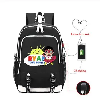 

Ryan Toys Review USB Backpack Teenager Capacity Bags Student's School Book Bags Fans Travel Bags Laptop Bag Mochila Feminina