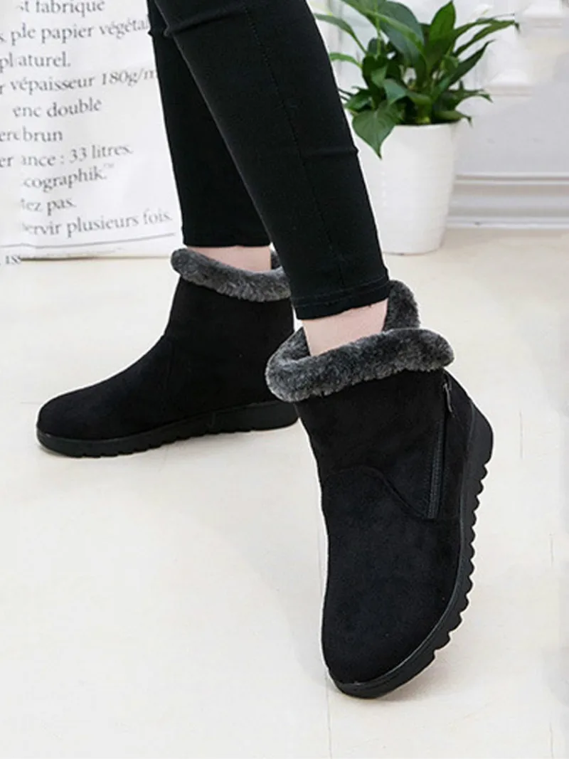 Plus Size Winter Women Boots 2019 Warm Plus Velvet Women Snow Boots Ladies Female Footwear Ankle Boots for Women Shoes VT508 (5)