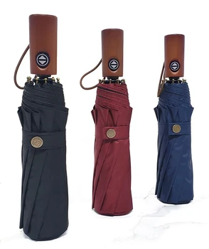 

High Quality Anti-uv Umbrella Automatic Folding Waterproof Folding Clear Umbrella Rain Women Travel Parachase Rain Gear JJ60YS