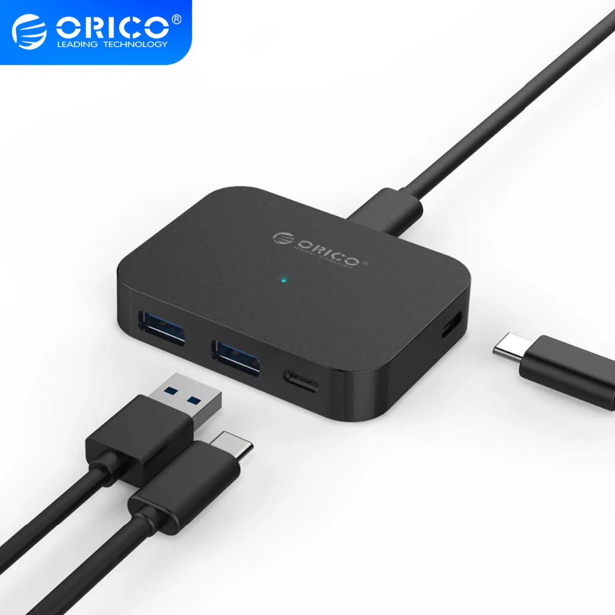 ORICO TC2U U3 Type C 4 Port Mini HUB 2 USB 3.0 USB3.1 Support OTG Function 5 Gbps For Laptop Desktop Mac PC Phone|USB-хабы| |