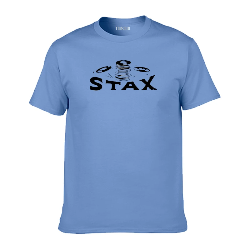 Футболка TARCHIA STAX мужская с коротким рукавом забавная тенниска из хлопка