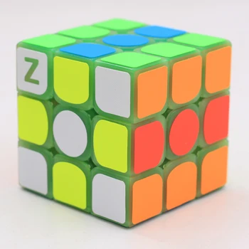 

Zcube 3x3x3 Profissional Magic Cube light Transparent Glow Competition Speed Puzzle Cubes cubo Pattern Stickers toys for kid